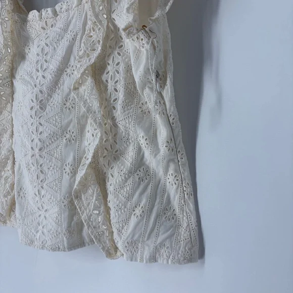 Spartina 449 Taralynn Eyelet Cream Top - Picture 9 of 10